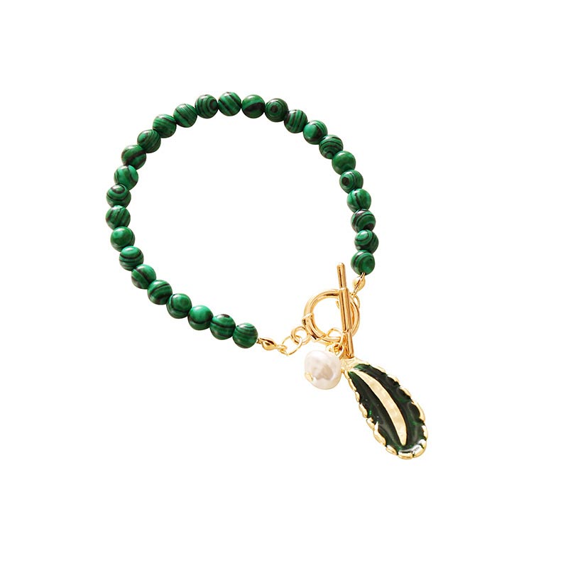 Buddha Stones Natural Malachite Calm Necklace & Bracelet (Extra 30% Off | USE CODE: FS30)