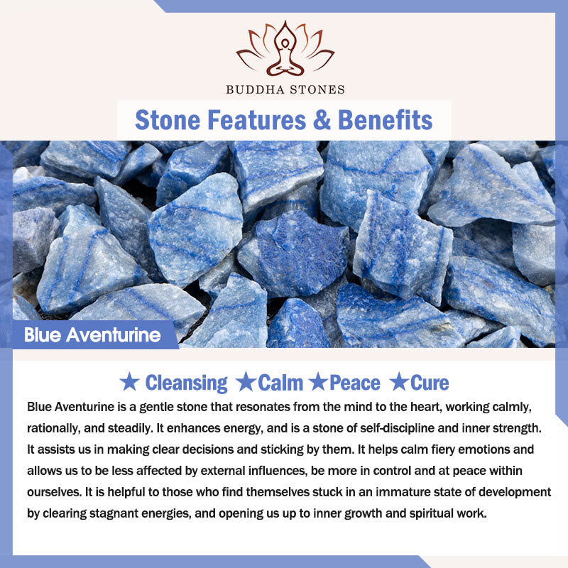 Buddha Stones Natural Blue Aventurine Crystal Pearl Bead Healing Bracelet (Extra 35% Off | USE CODE: FS35)