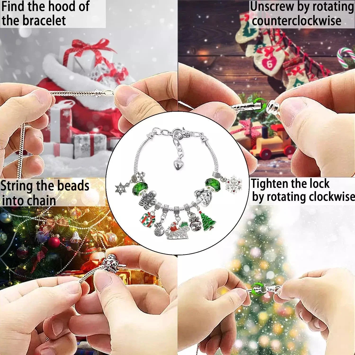 🎁50% off before Christmas🎁DIY CHRISTMAS ADVENT CALENDAR BRACELETS SET🎁