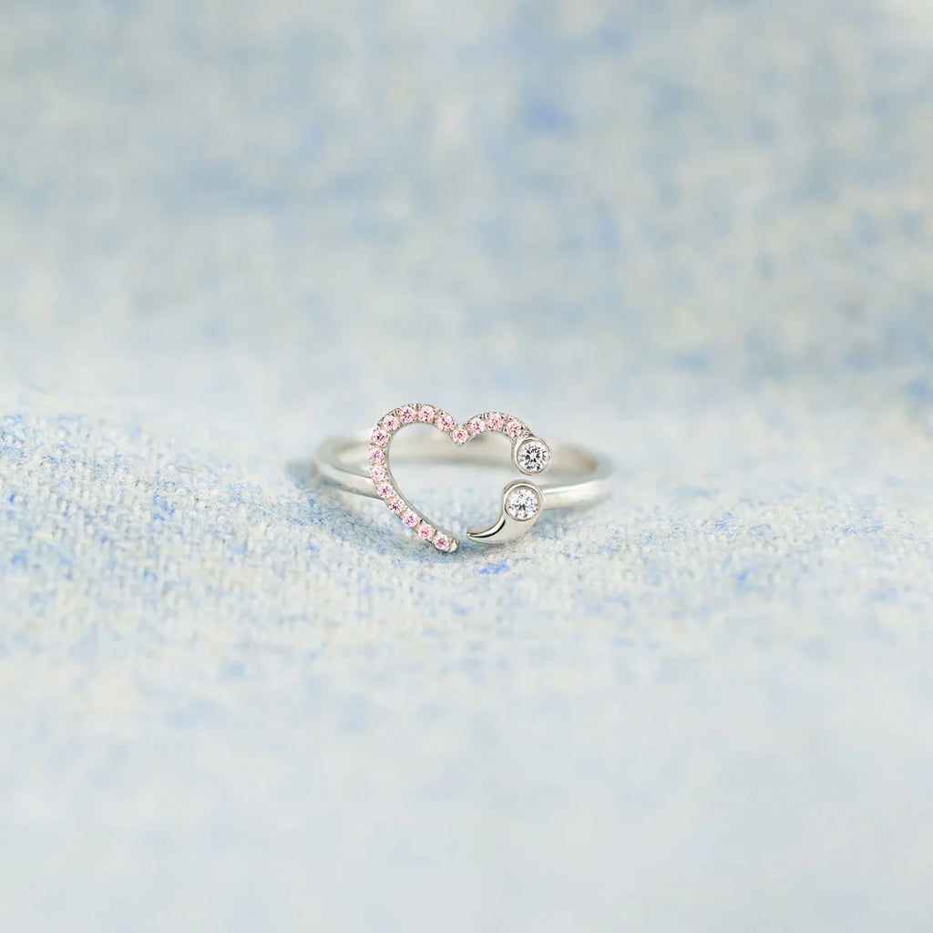 Love Me Until I'm Me Again Semicolon Ring