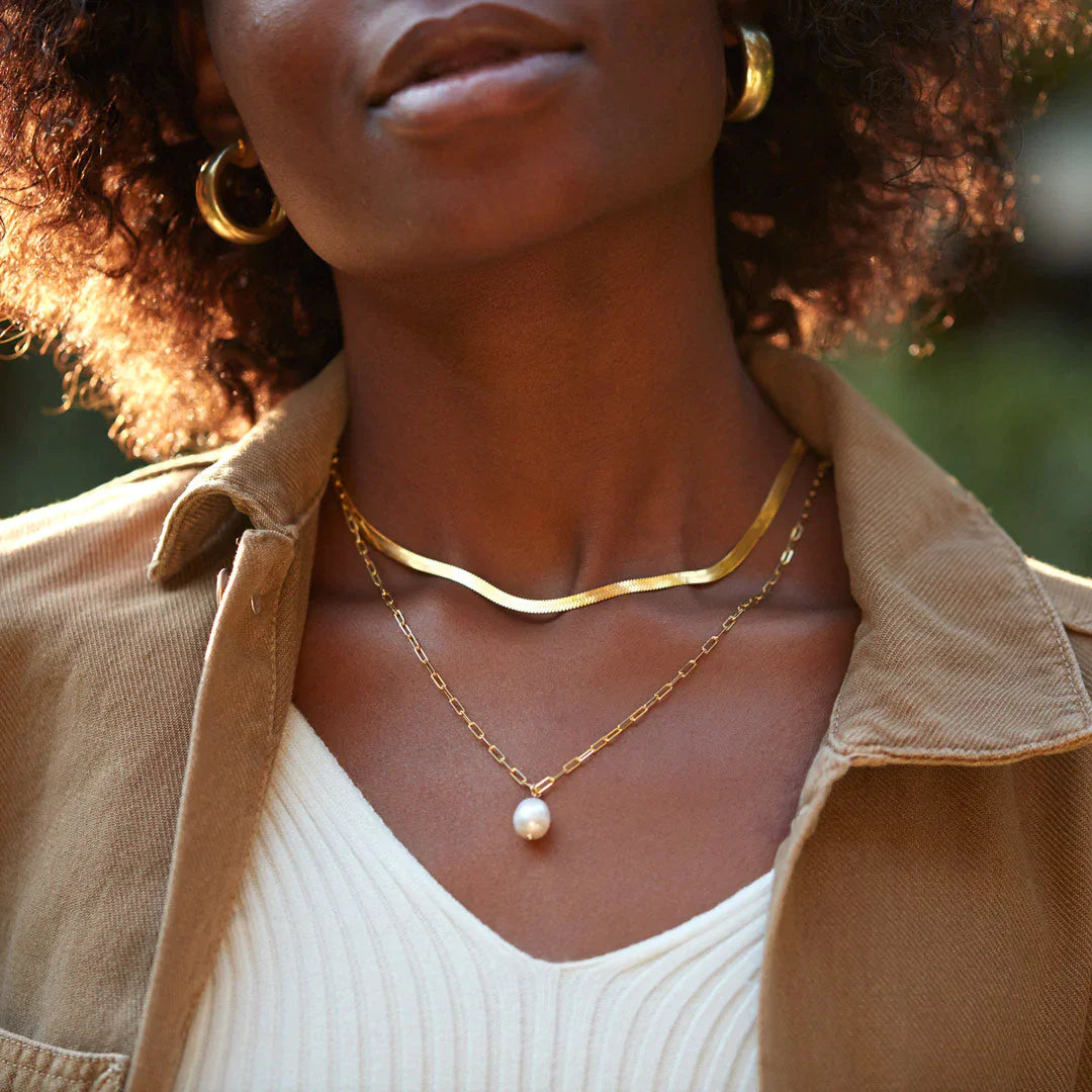 Pearl Layered Necklace Set