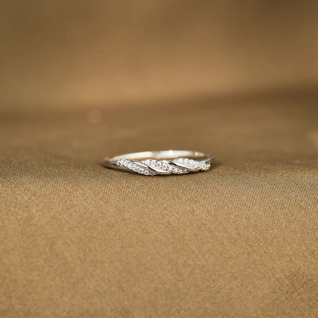 Through Every Twist And Turn Triple Spiral Ring