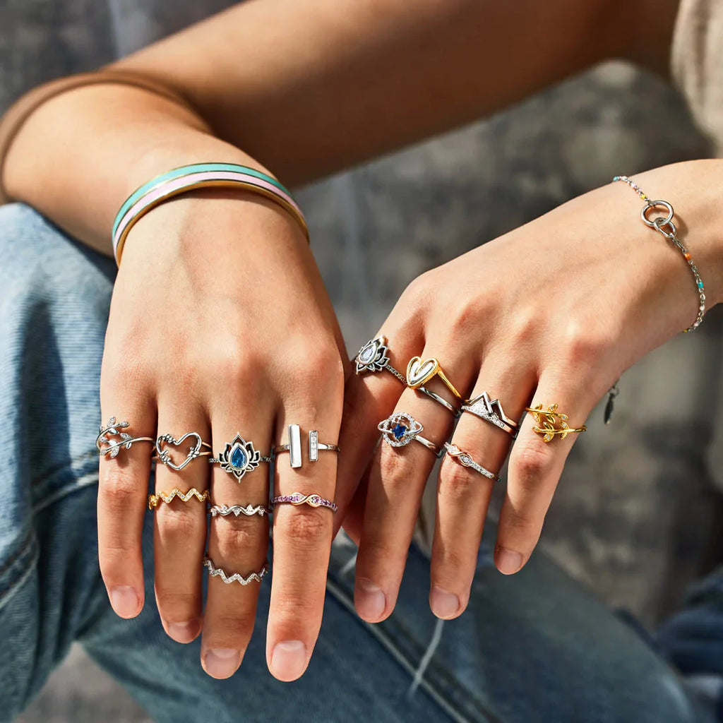 Sterling Silver Ring Pack Of 10