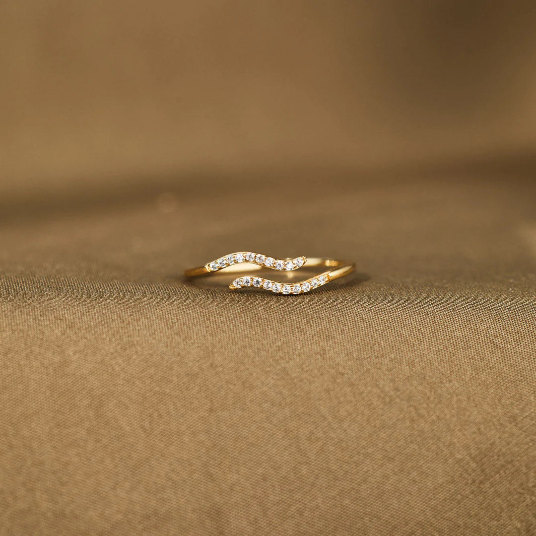 Stomy Sea Of Life Double Wave Ring