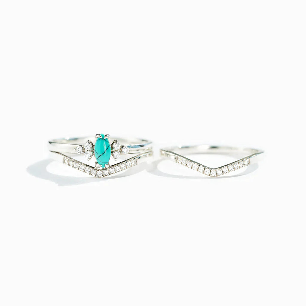 A Special One December Birthstone Stack Ring Set