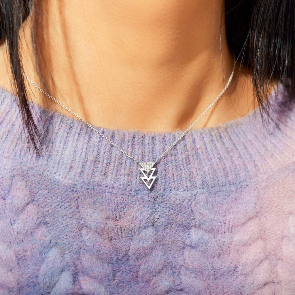 Tribe Triangles Necklace