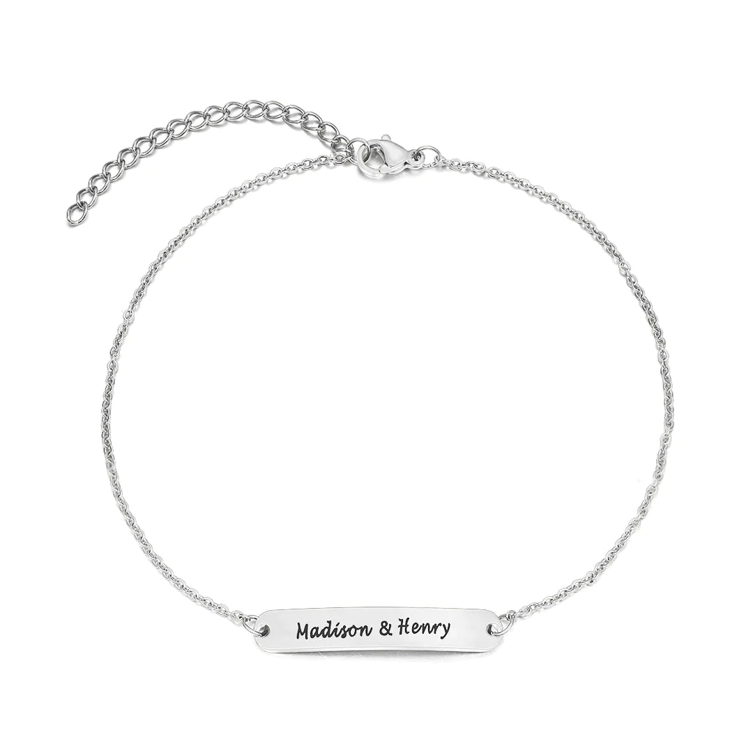 Personalized Name Anklet ID Bracelet Anklet for Women