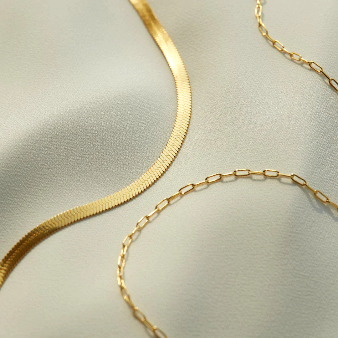 Link Layered Necklace Set