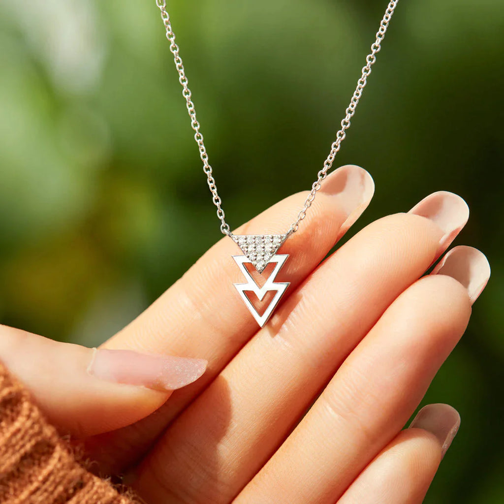 Tribe Triangles Necklace