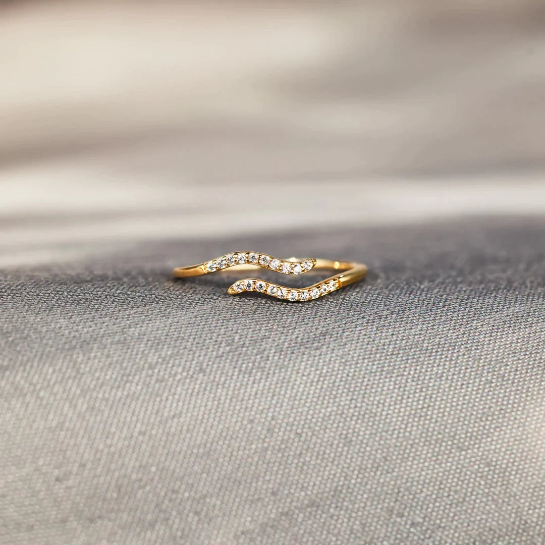 Stomy Sea Of Life Double Wave Ring