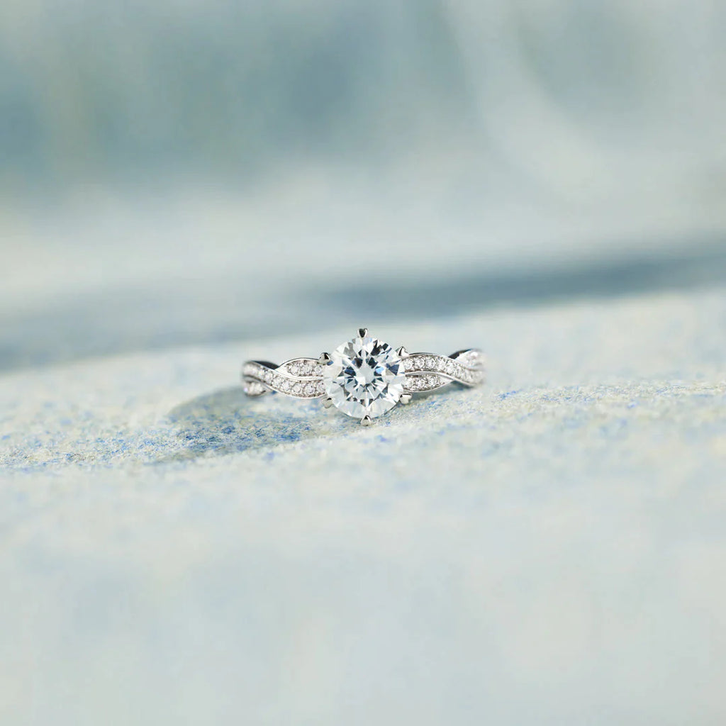 You Will Always Have Me Twisted Pavé Ring