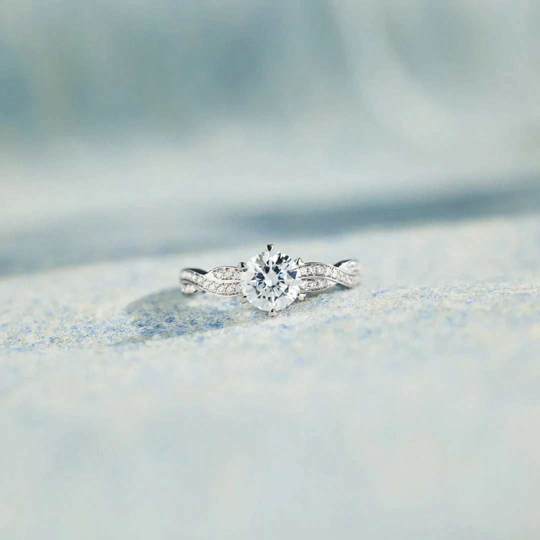 You Will Always Have Me Twisted Pavé Ring