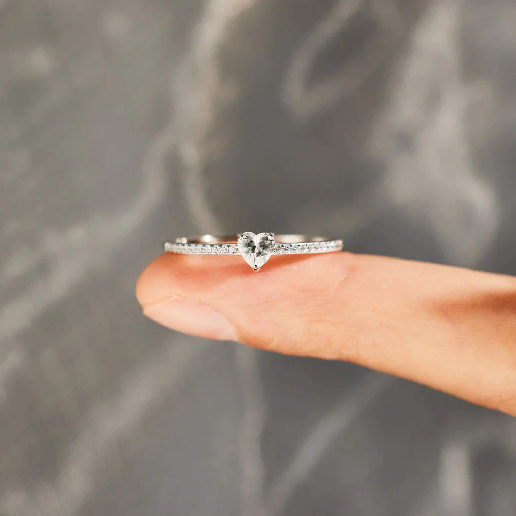 You Are The Girl Layered Heart Ring