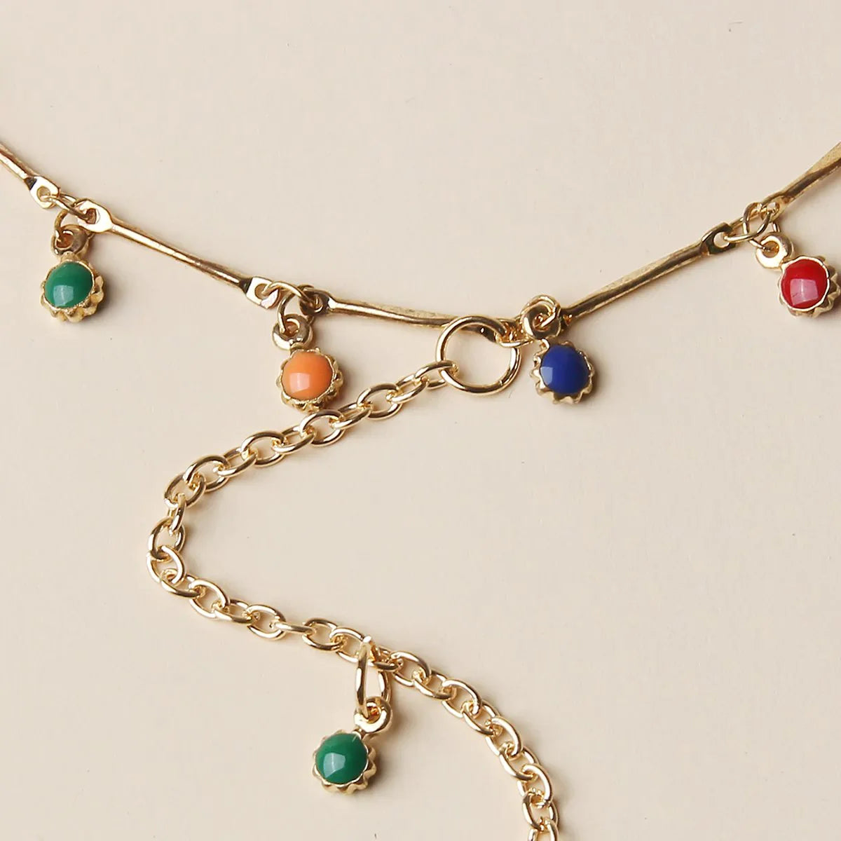 Cuban Chain Anklet Rainbow Anklet Fashion Jewelry for Women
