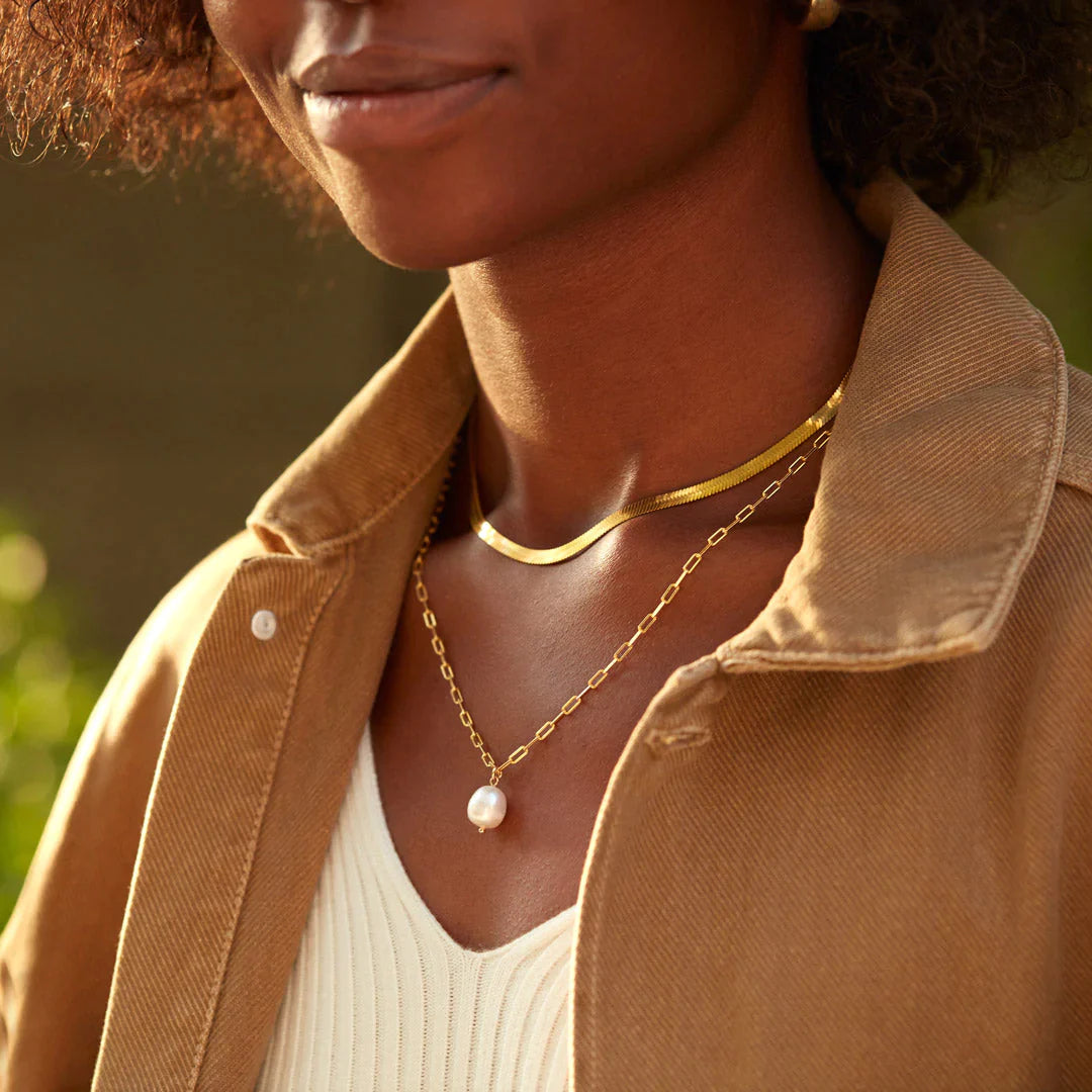 Pearl Layered Necklace Set