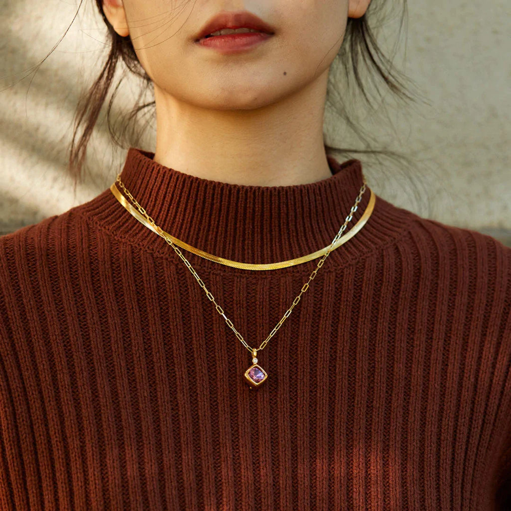 Color Your Day Color Stone Necklace