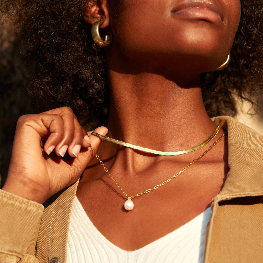 Pearl Layered Necklace Set