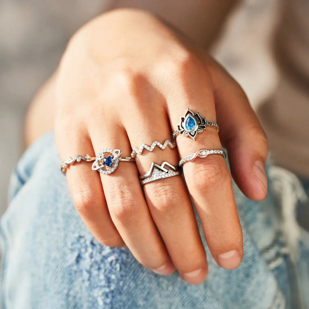 Sterling Silver Ring Pack Of 10