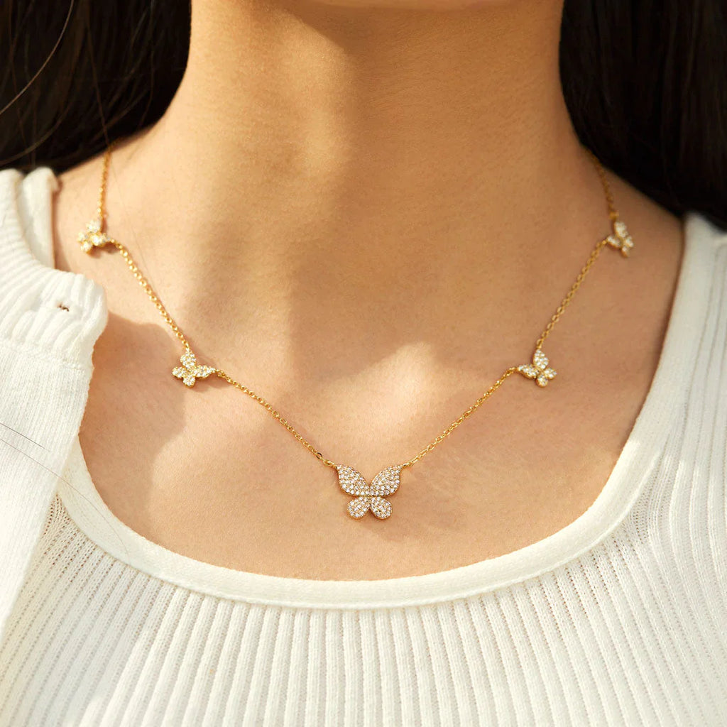 The Love A Mother Brings Butterfly Necklace