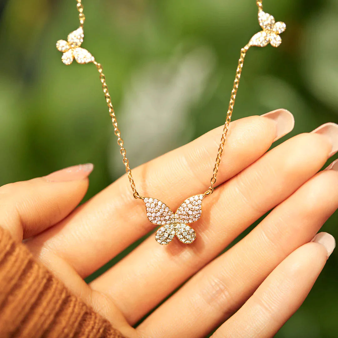 The Love A Mother Brings Butterfly Necklace