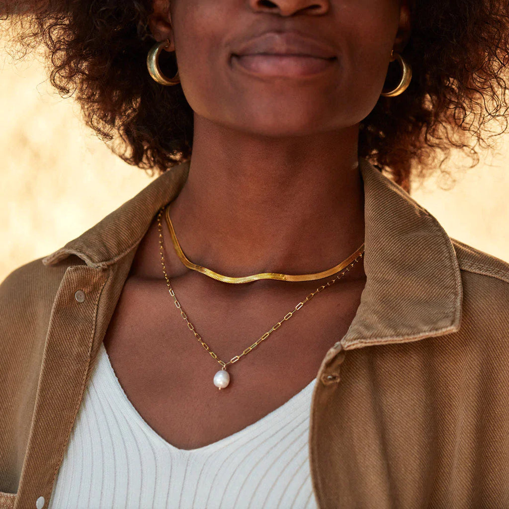 Pearl Layered Necklace Set