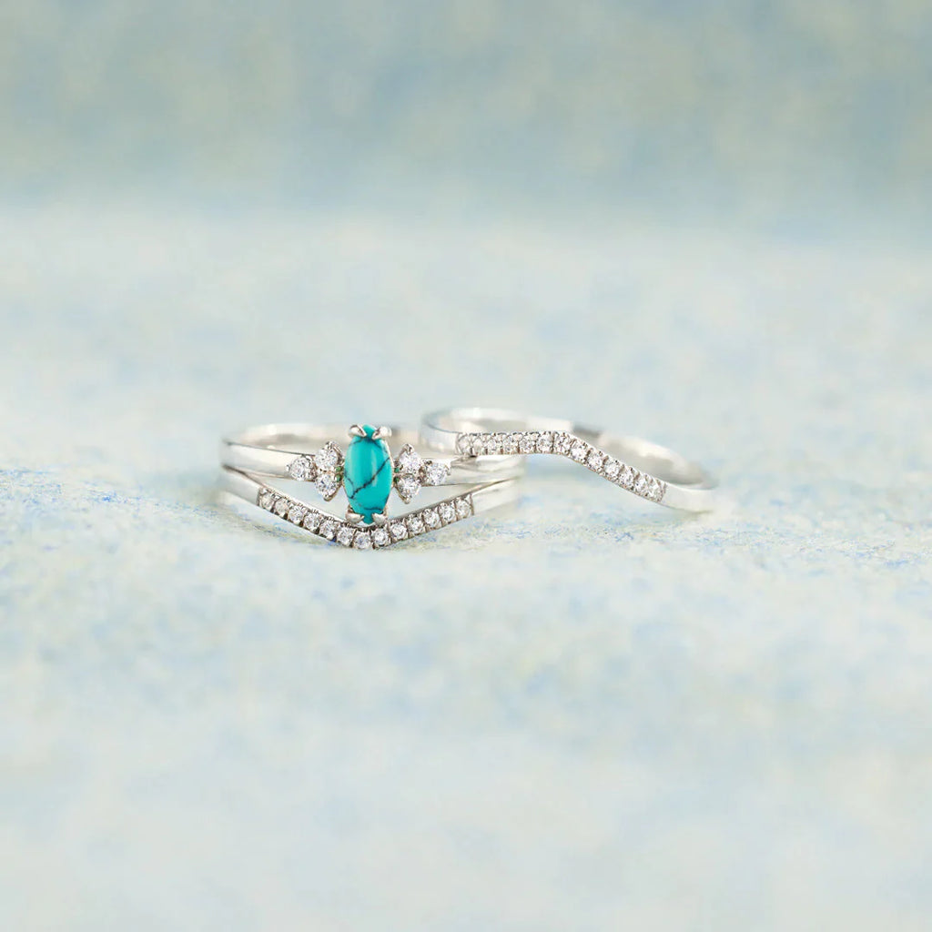 A Special One December Birthstone Stack Ring Set