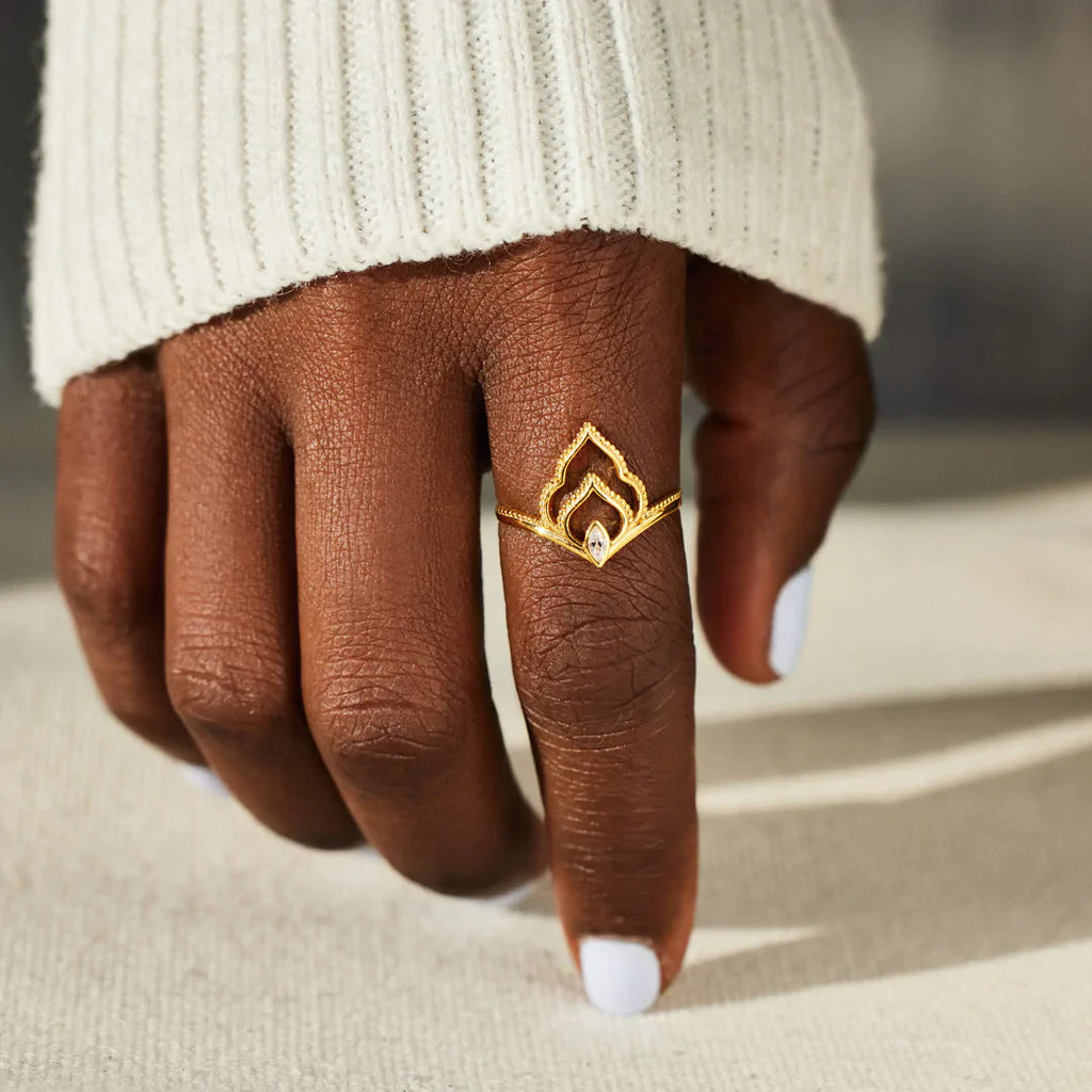 The Fire Inside You Golden Flame Ring