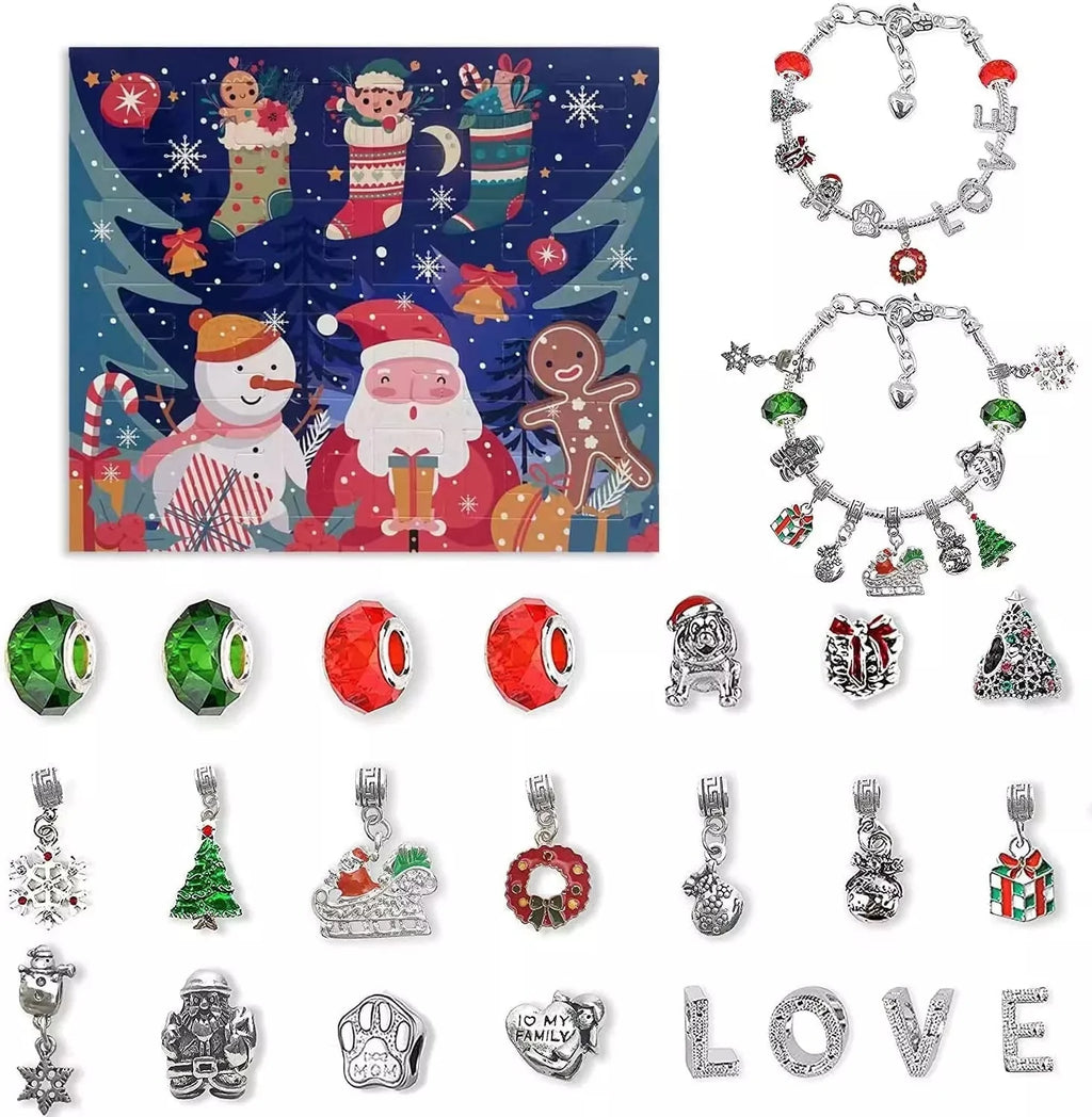 🎁50% off before Christmas🎁DIY CHRISTMAS ADVENT CALENDAR BRACELETS SET🎁