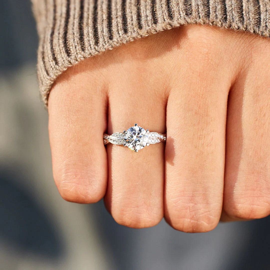 You Will Always Have Me Twisted Pavé Ring