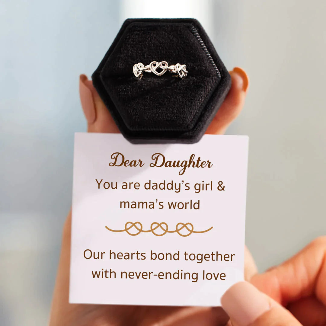 Mama's World Infinity Heart Knot Ring