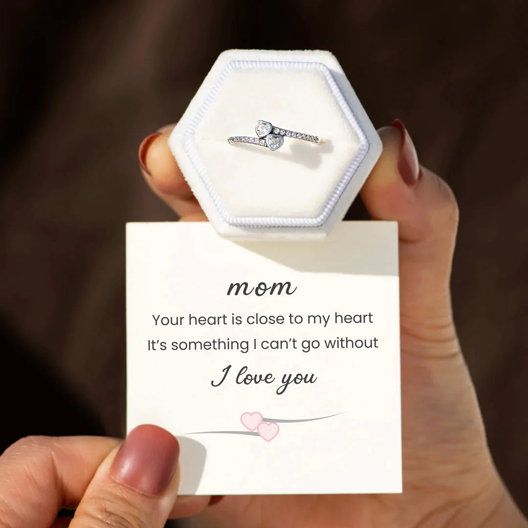 Your Heart Is Close To My Heart Two Heart Ring