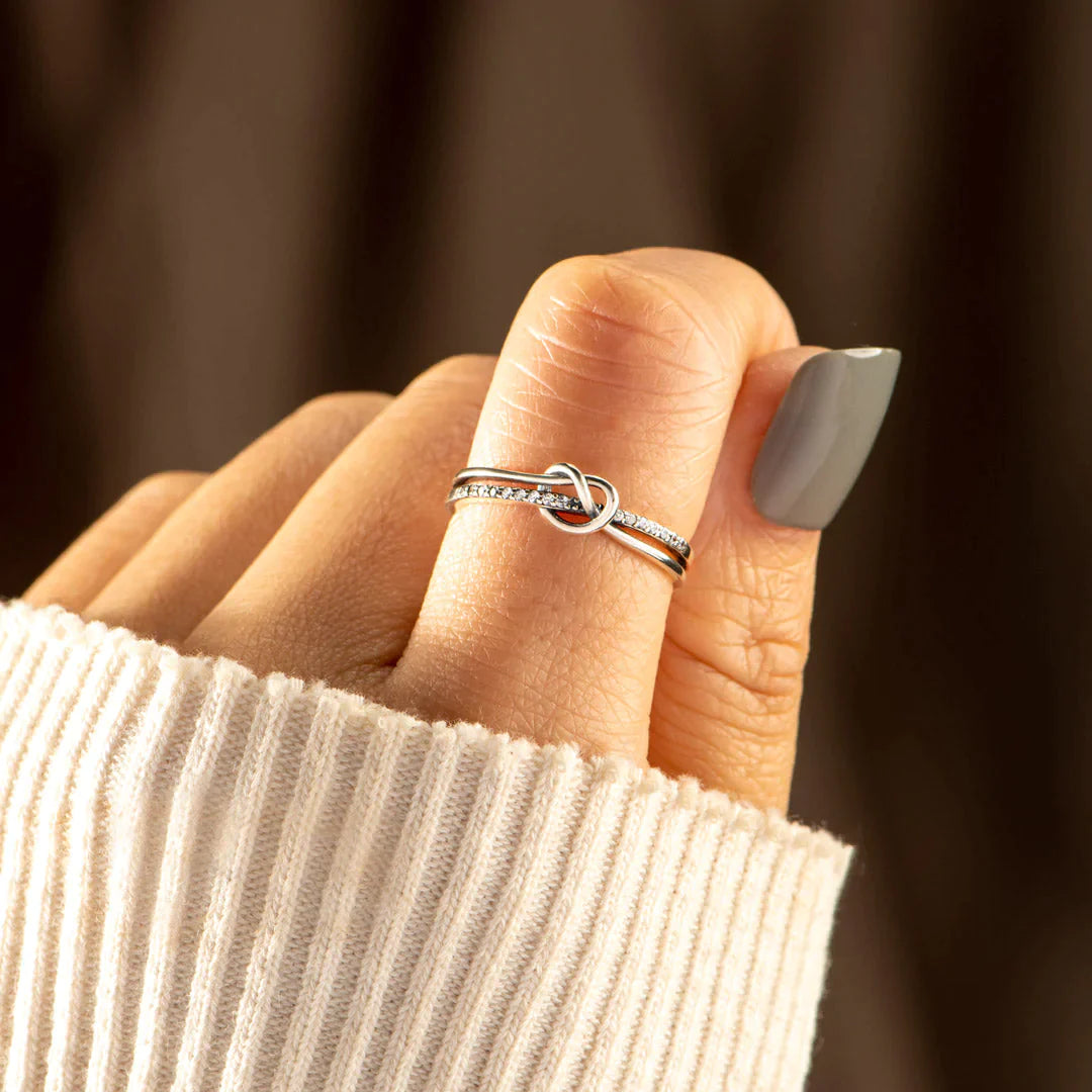Forever Loved Double Band Knot Ring