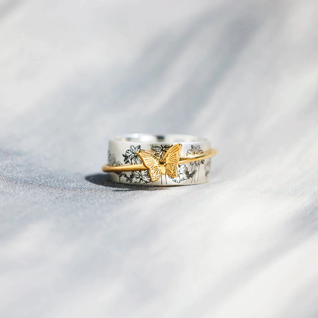 You're So Totally Enough Butterfly Fidget Ring Band