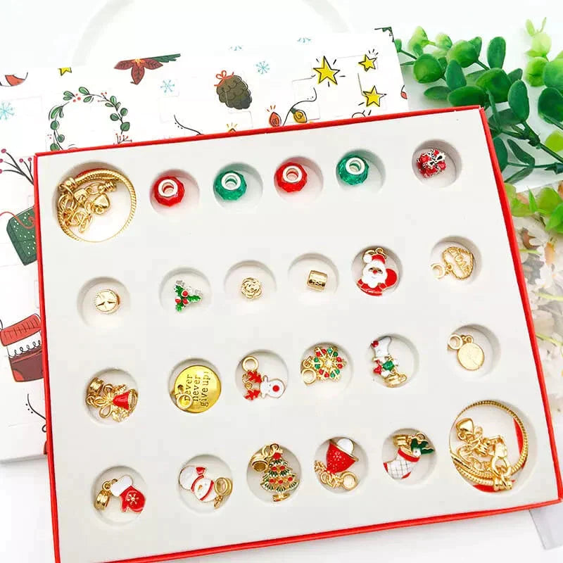 🎁50% off before Christmas🎁DIY CHRISTMAS ADVENT CALENDAR BRACELETS SET🎁