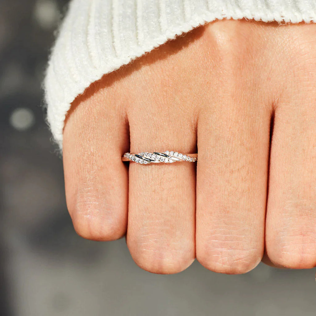 Through Every Twist And Turn Triple Spiral Ring