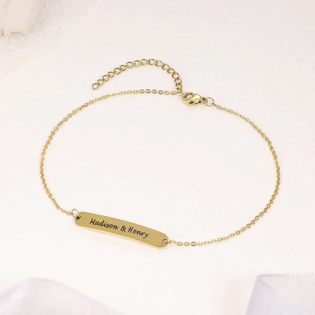 Personalized Name Anklet ID Bracelet Anklet for Women