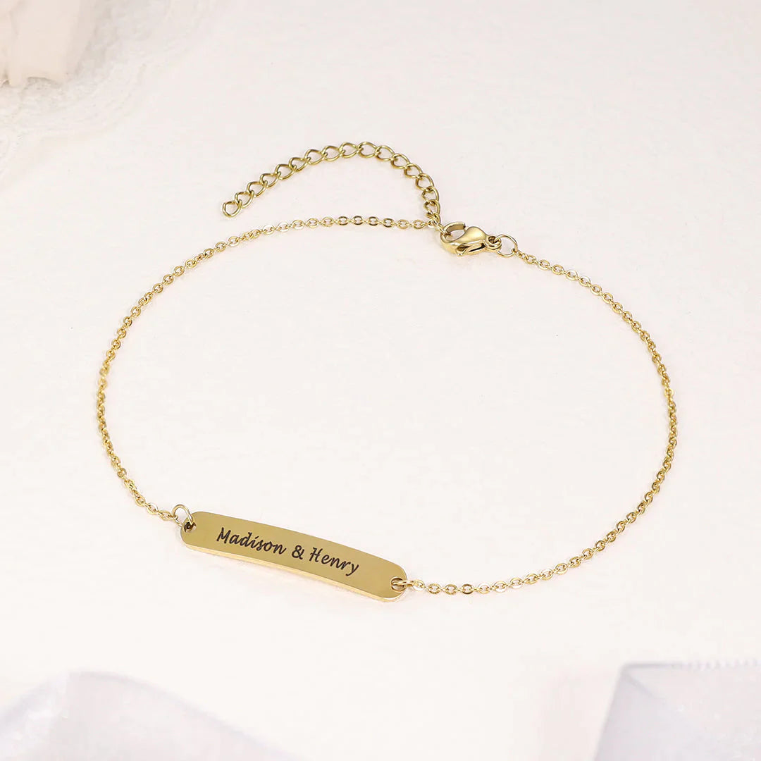 Personalized Name Anklet ID Bracelet Anklet for Women