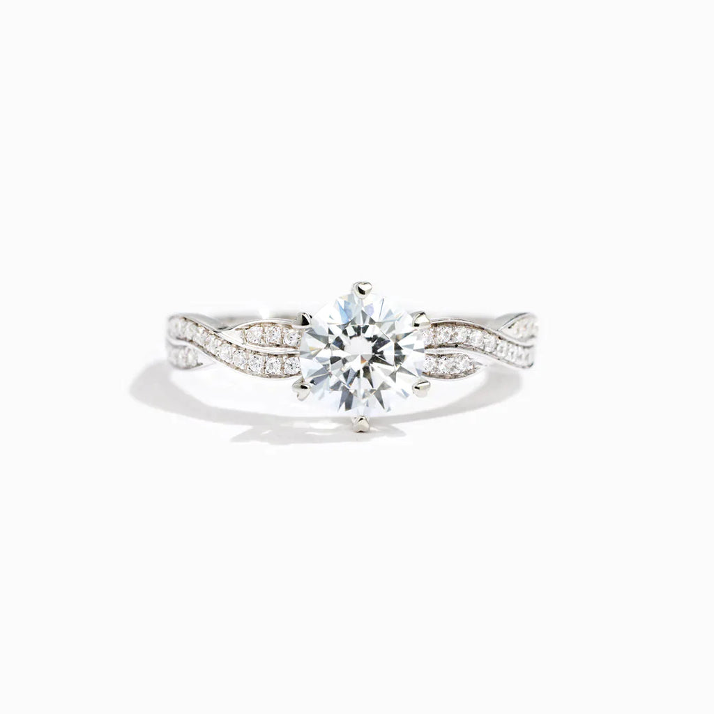 You Will Always Have Me Twisted Pavé Ring