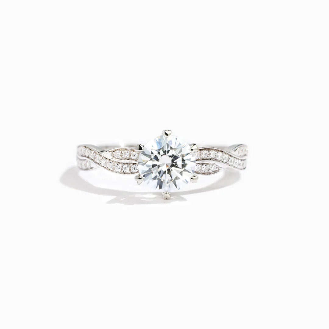 You Will Always Have Me Twisted Pavé Ring