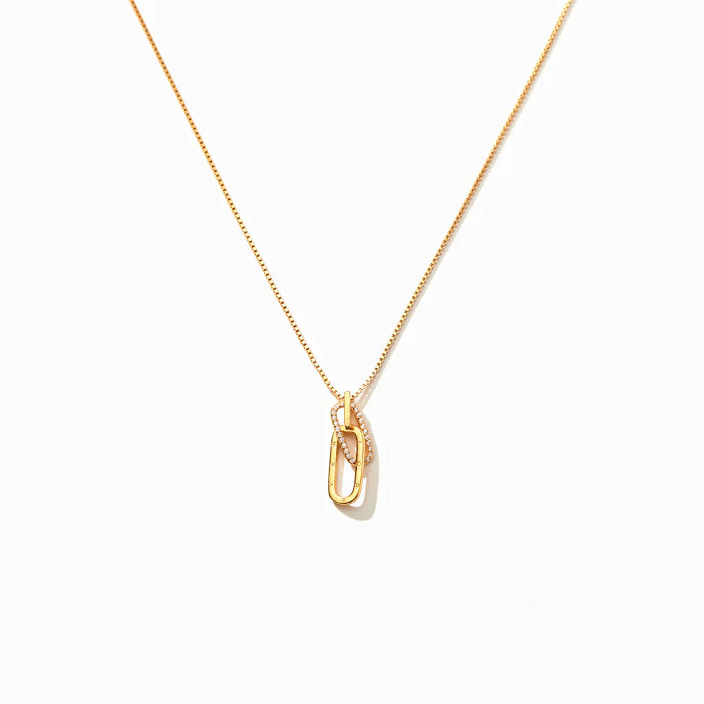 Best Friends Forever Rectangle Interlocking Necklace