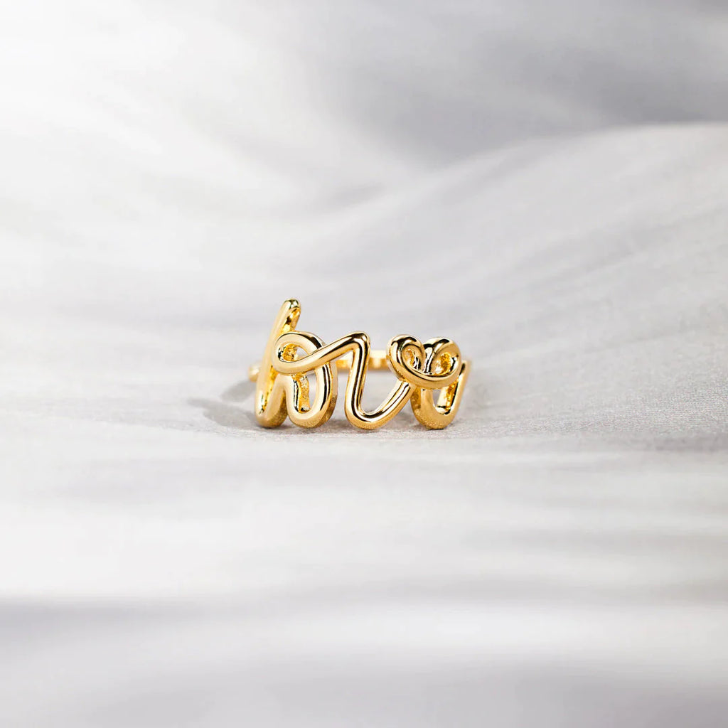 You Are Deserving Of Love Letter Ring