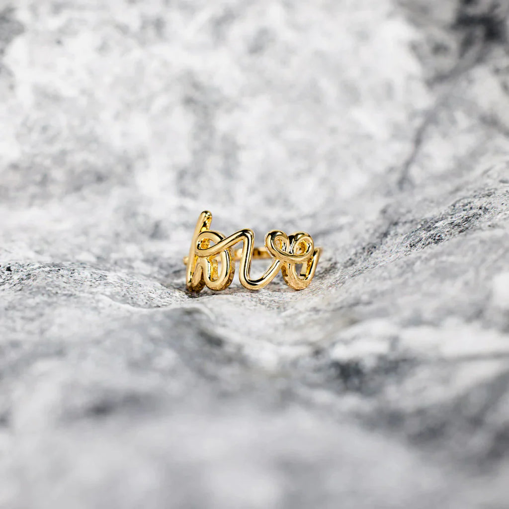 You Are Deserving Of Love Letter Ring