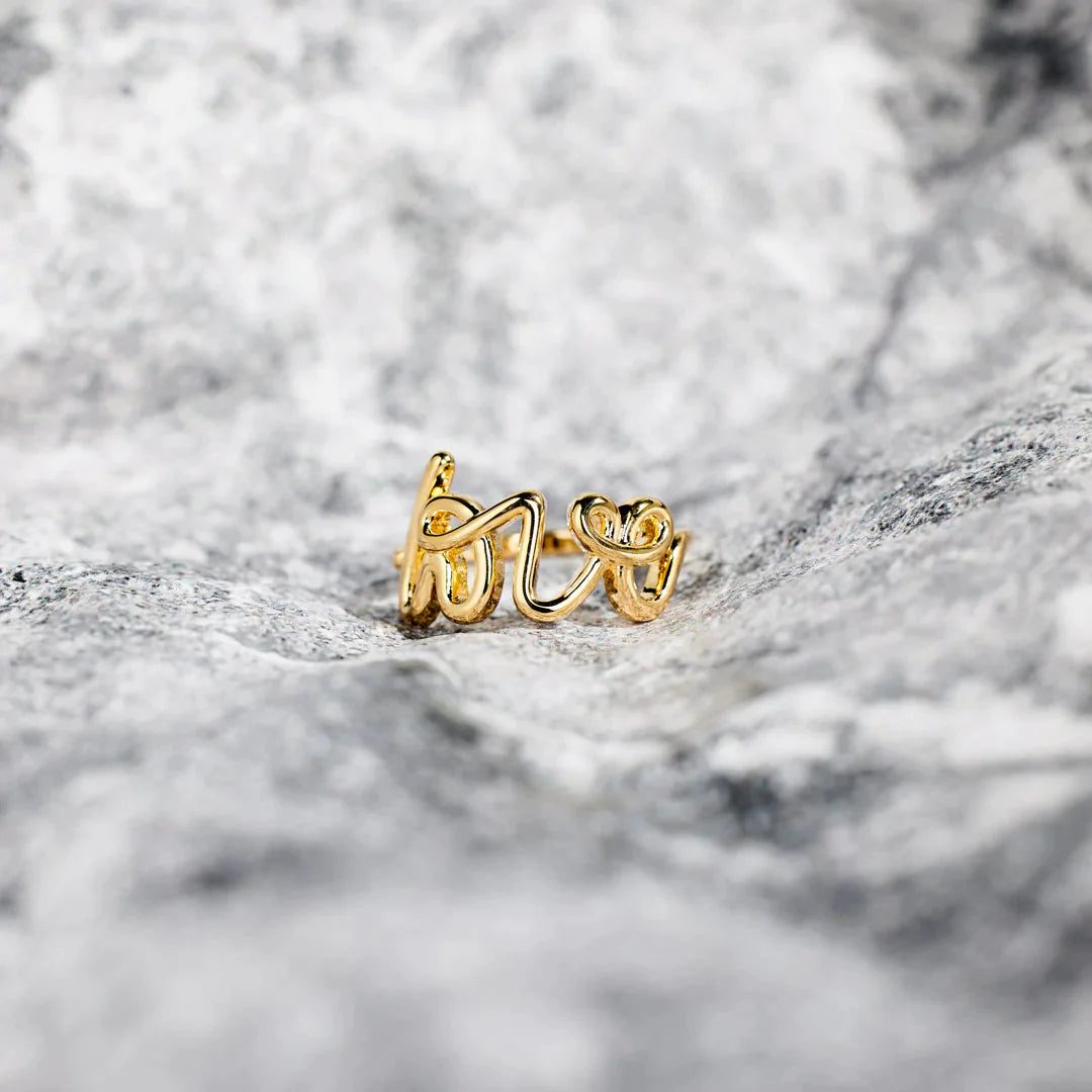 You Are Deserving Of Love Letter Ring