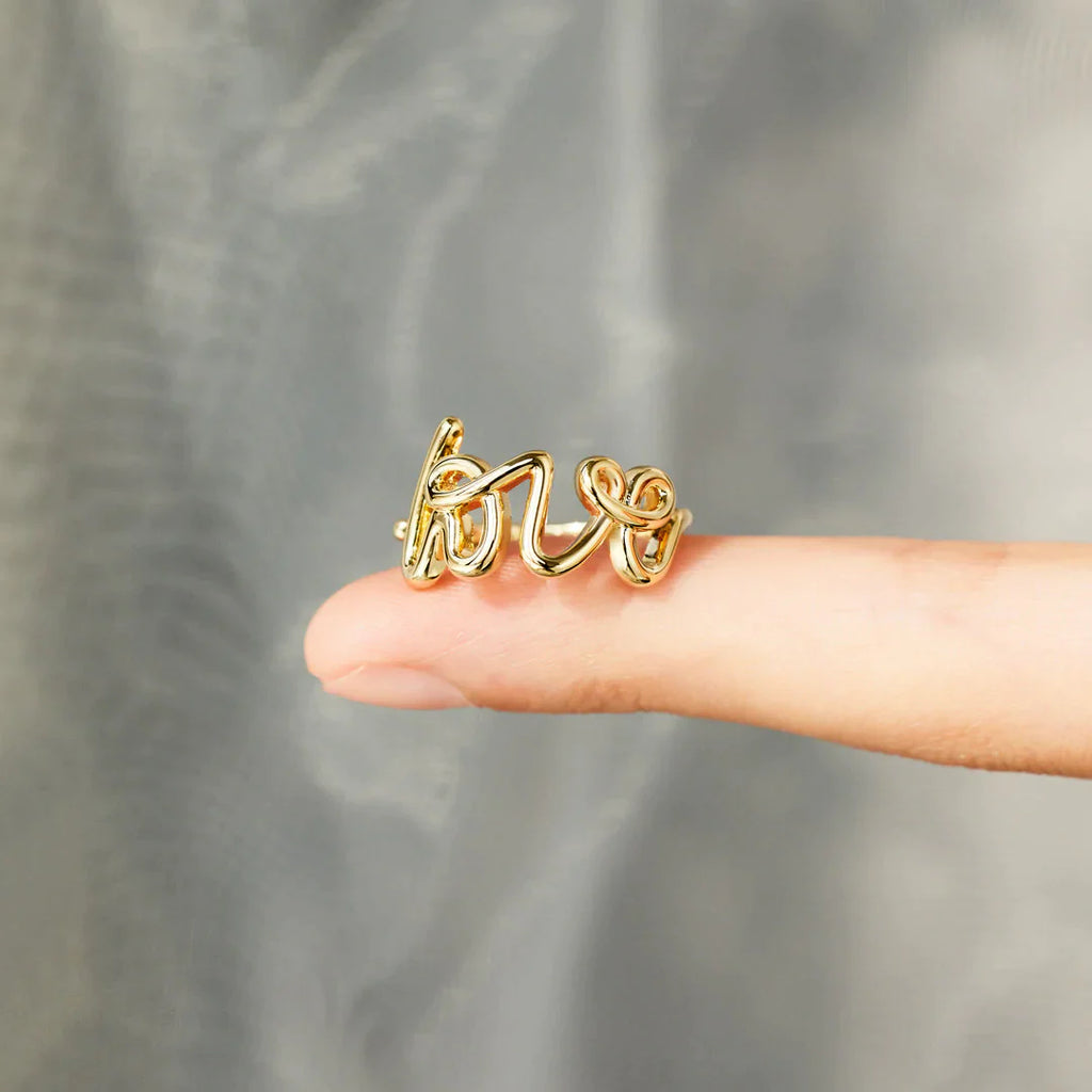 You Are Deserving Of Love Letter Ring