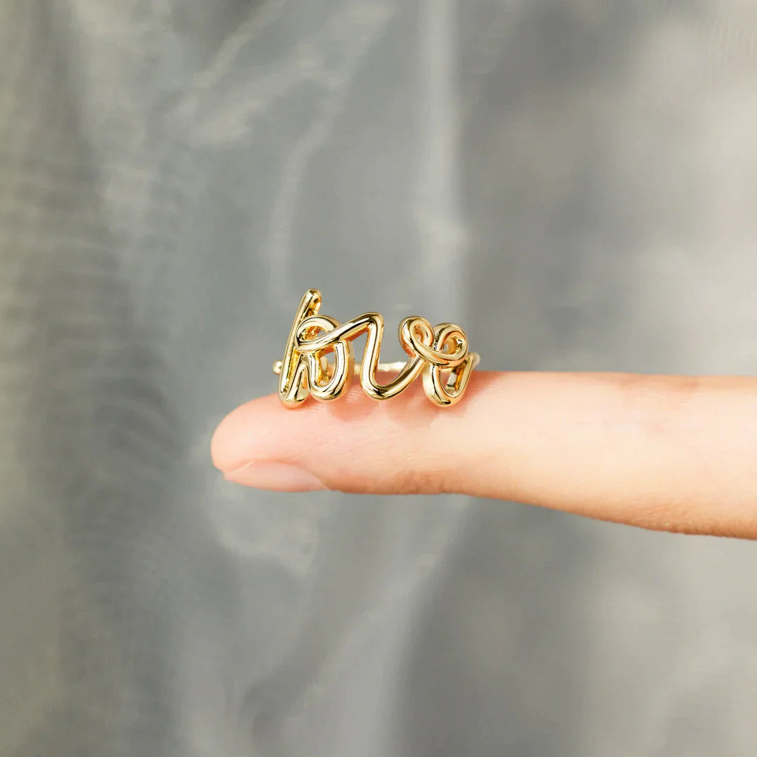 You Are Deserving Of Love Letter Ring