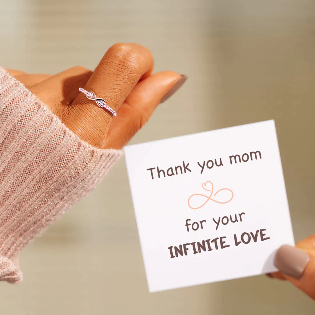 Thank You Mom Infinity Ring