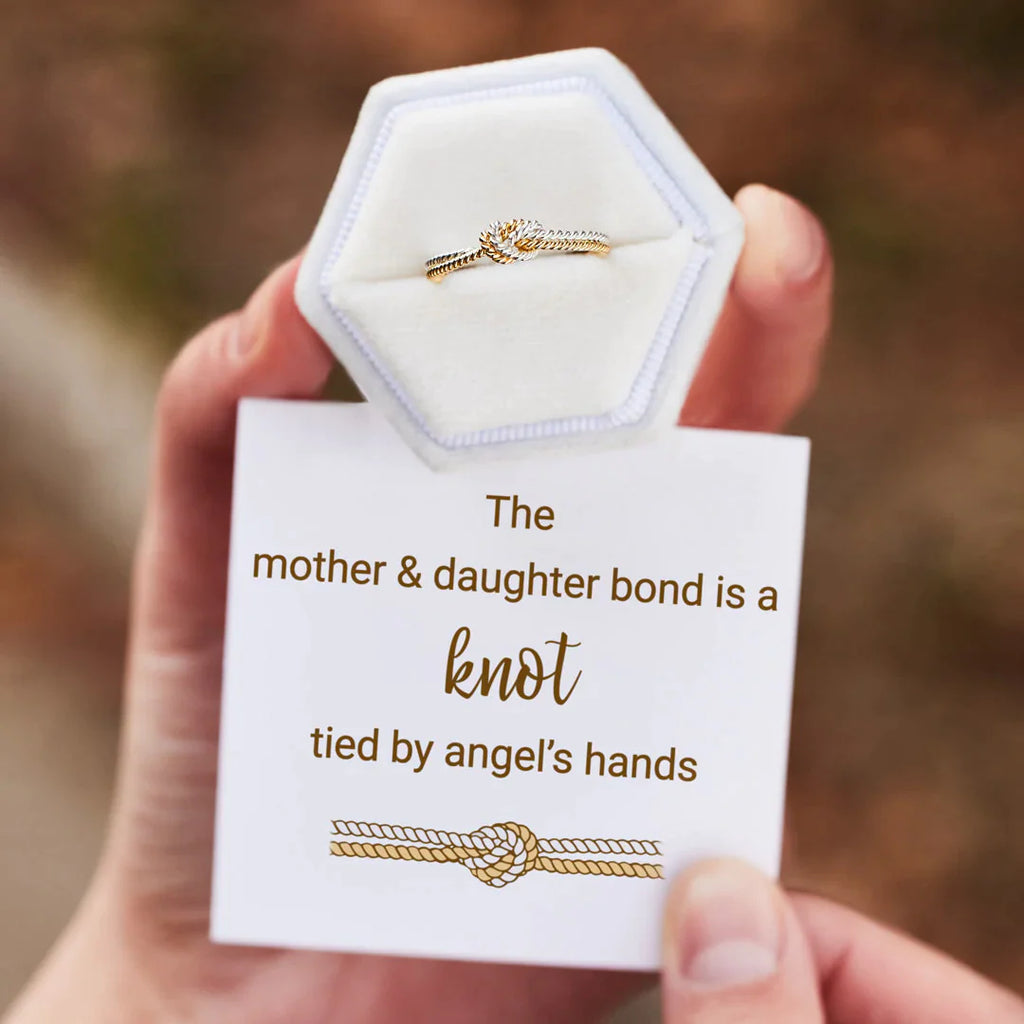 Mother & Daughter Bond Two Strand Knot Ring