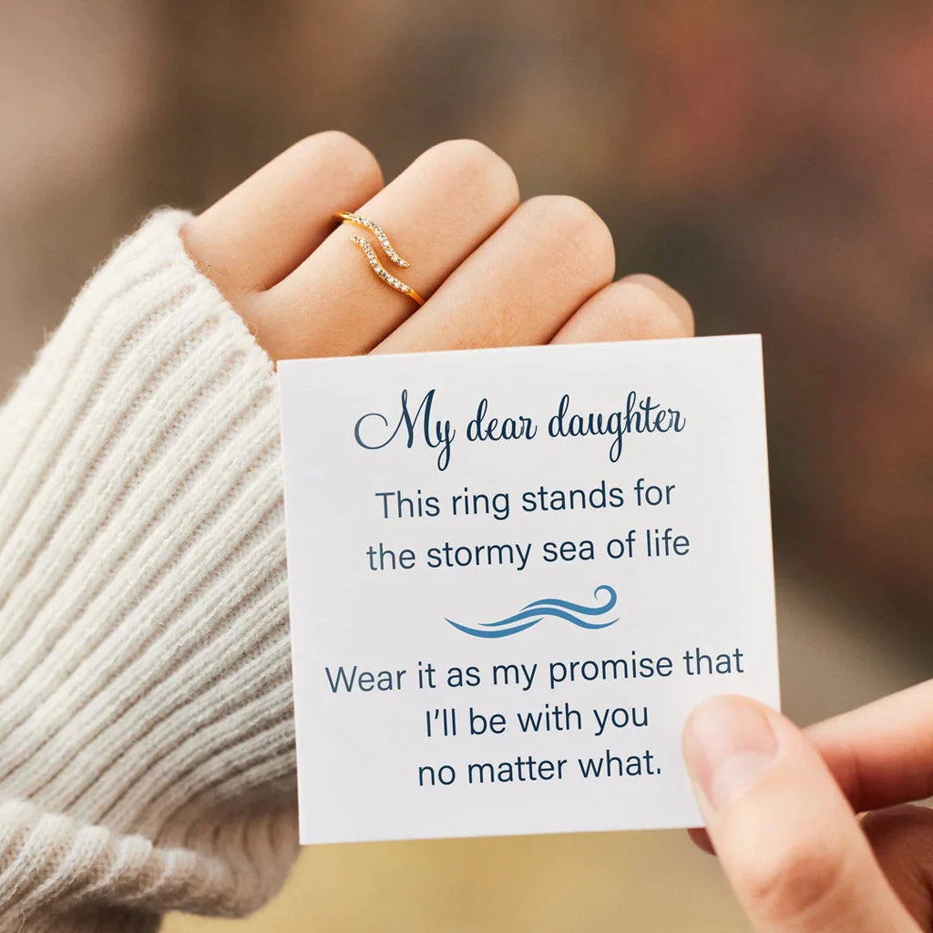 Stomy Sea Of Life Double Wave Ring