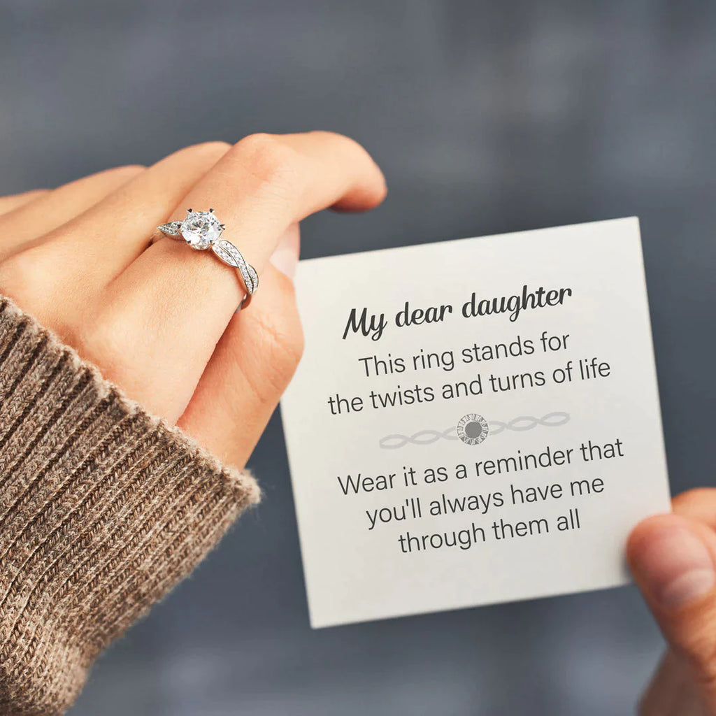 You Will Always Have Me Twisted Pavé Ring