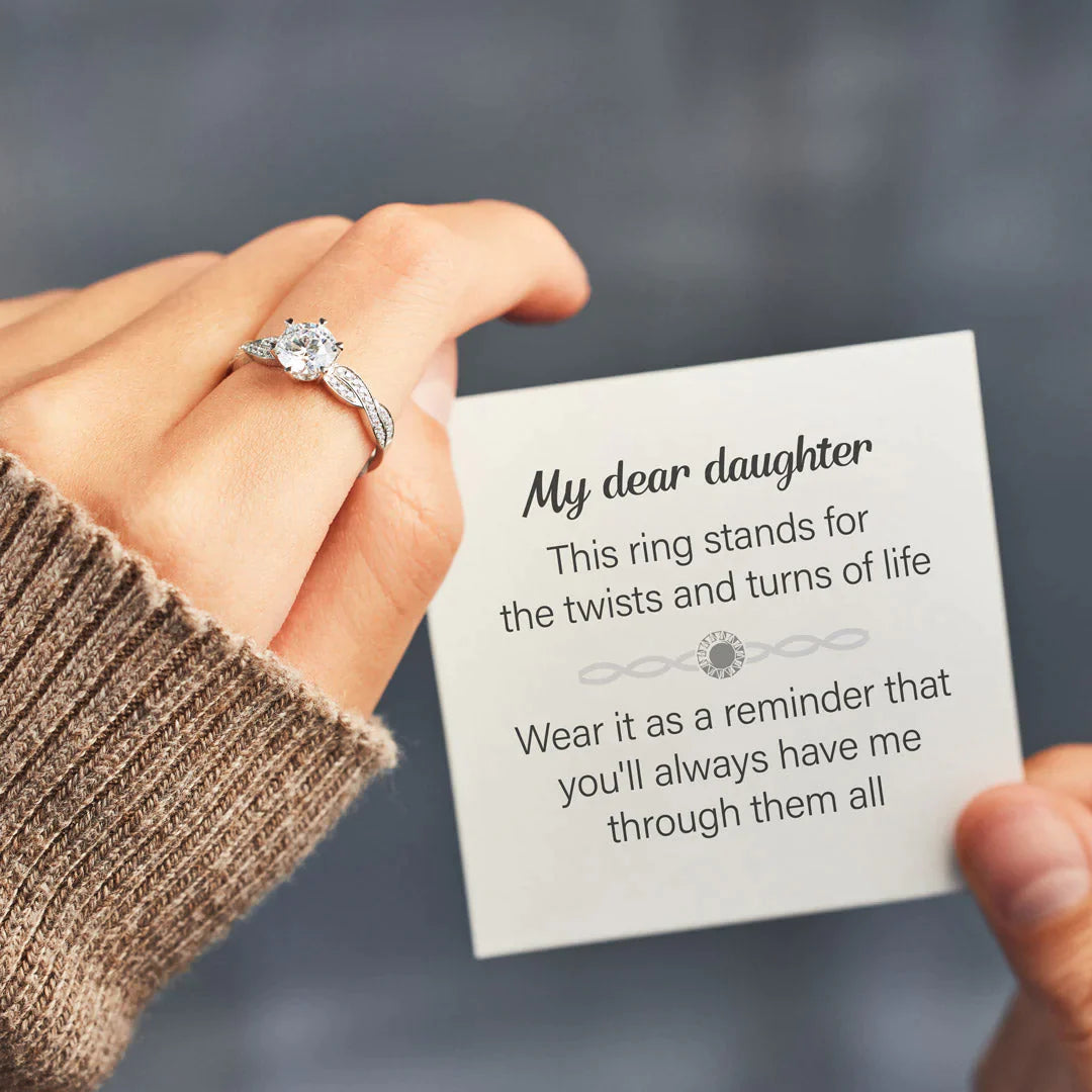 You Will Always Have Me Twisted Pavé Ring